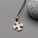 Round Trinity Knot cross with Embossed design  - Doyle Design DUblin
